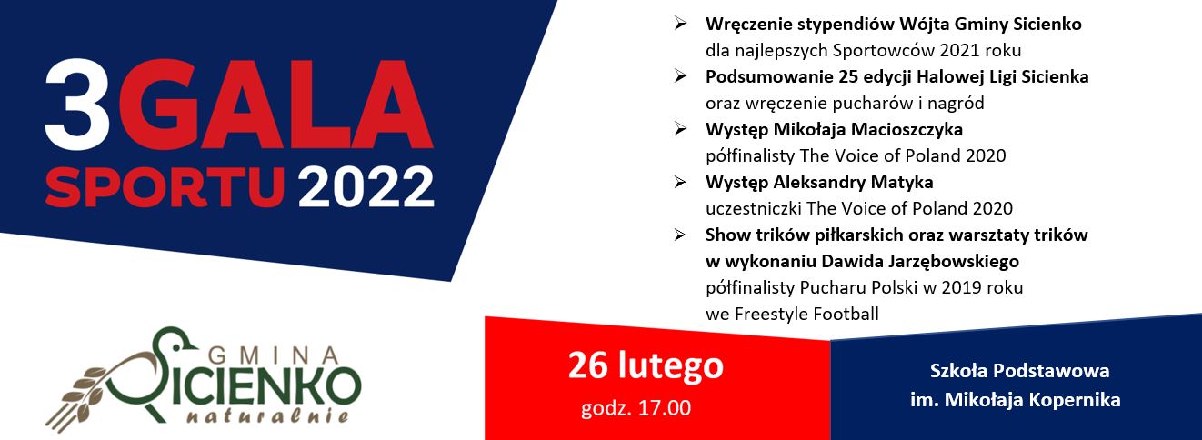3. Gala Sportu 26.02.2022 r.
